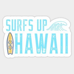 SURFS UP HAWAII Sticker